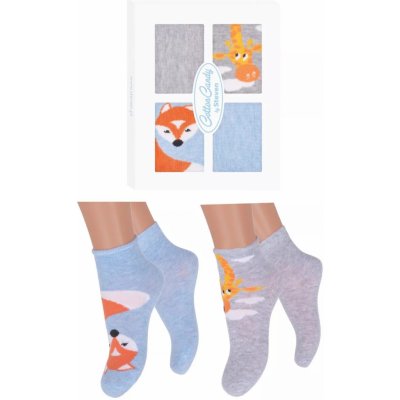 Steven Dívčí ponožky dárkové balení 144/006 mix barev