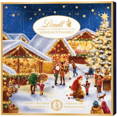 Lindt Adventní kalendář Mléčná čokoláda s různými náplněmi 115 g – Zboží Dáma