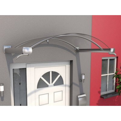 Gutta Guttavordach BV/B 200 x 90 cm stříbrná / čirá 7210436 – Zboží Mobilmania