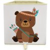 Dream Creations Látkový box medvěd indián 33 x 33 x 37 cm