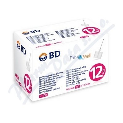 BD jehličky k inz.perům 12.7 mm 29G tenkostěn.100 ks – Zboží Dáma