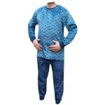 xcena pánské pyžamo dlouhé mikroplyšové modré – Zbozi.Blesk.cz