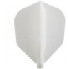 Letky na šipky Cosmo Fit Flight Shape bílé 6ks
