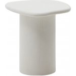 Kave Home Macarella 48 x 47 cm Bílý cementový zahradní stolek – Hledejceny.cz