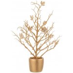 Zlatý dekorační stromek se třpytivými lístky Tree Glitt 15*15*44 cm J-Line by Jolipa – Hledejceny.cz