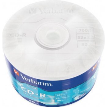 Verbatim CD-R 700MB 52x, bulk box, 50ks (43787)