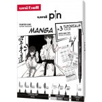 Uni pin sada Lettering dárkový box 8 linerů + shalaku mikrotužka mix barev – Zboží Dáma