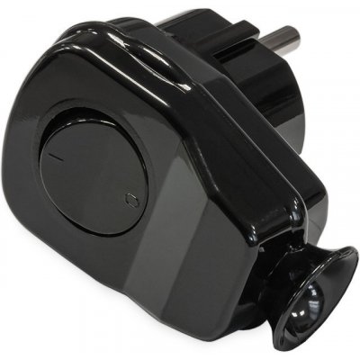 TIMEX vidlice plastová úhlová WT-L černá s vypínačem, 250V, 16A – Zboží Mobilmania