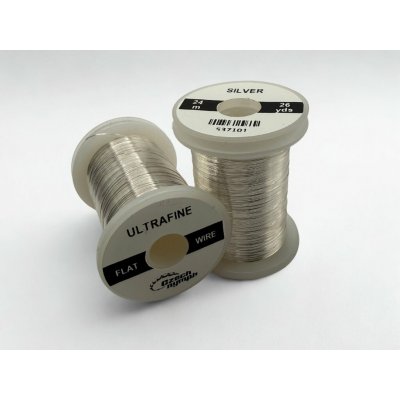 CzechNymph Plochý barevý drátek Ultrafine stříbrný – Zboží Mobilmania