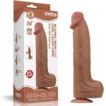 LoveToy King Sized Sliding Skin Dual Layer Dong 14" Flesh – Zboží Dáma