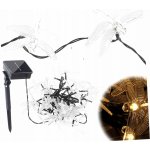 KIK KX4968 Solární zahradní osvětlení vážky 6,5 m 30LED teplá bílá – Sleviste.cz