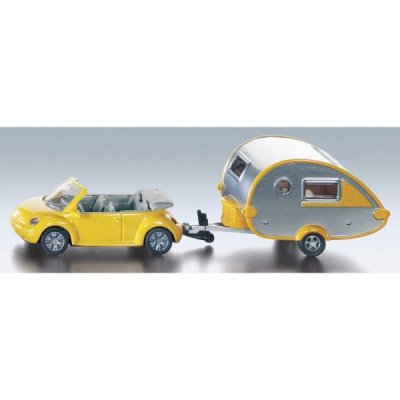Siku VW Brouk Kabriolet s karavanem Tab – Zboží Mobilmania