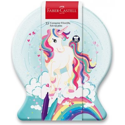 Faber-Castell Dětské Fixy Connector Unicorn 33 ks sněhová koule – Hledejceny.cz