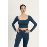 Fitness crop top Intermezzo s dlouhým rukávem 6655 modrá – Zboží Dáma