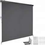 tectake 406148 svislá markýza eloise se 2 nástěnnými držáky - 200 x 250 cm,tmavě šedá – Zboží Mobilmania
