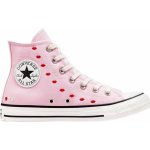 Converse Chuck Taylor All-Star Hi Embroidered Hearts pink – Zboží Mobilmania