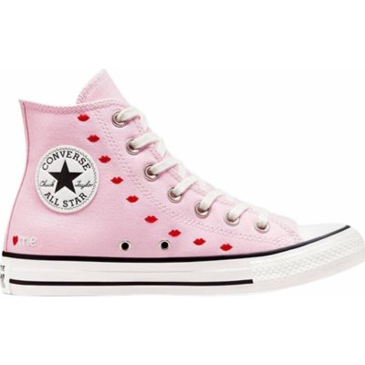 Converse Chuck Taylor All-Star Hi Embroidered Hearts pink – Zboží Mobilmania