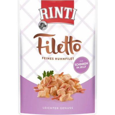 Rinti Dog Filetto Adult kuře a šunka v želé 100 g – Sleviste.cz