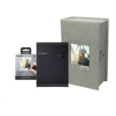 Canon Selphy Square QX10 černá + papíry 20ks + pouzdro
