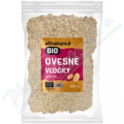 Allnature Ovesné vločky jemné BIO 500 g