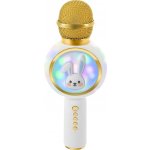 Izoxis 27047 Bezdrátový Karaoke Bluetooth mikrofon králiček 800mAh bílý – Zboží Dáma