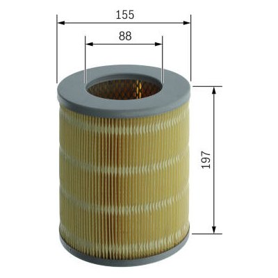 Vzduchový filtr BOSCH F 026 400 383 – Hledejceny.cz