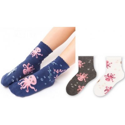 Dívčí rozdílné ponožky Chobotničky modrá