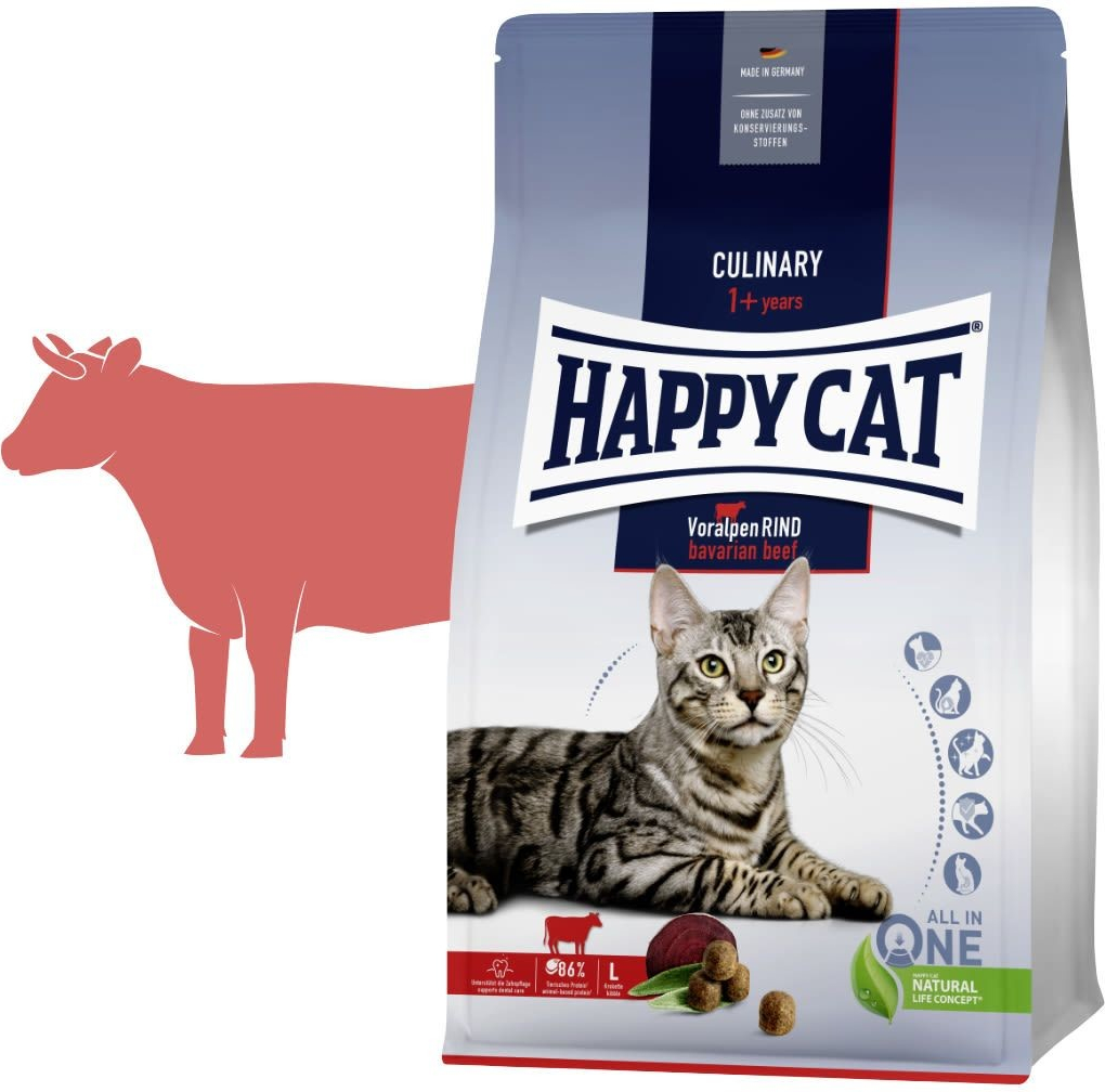 Happy cat Fit & Well Adult Hovězí 1,4 kg