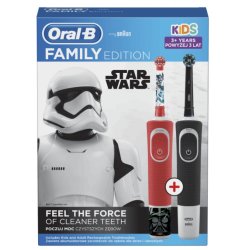 Elektrický zubní kartáček Oral-B Vitality D100 + D100 Kids Star Wars