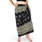 Sarong Pareo REN kvítek černá – Zbozi.Blesk.cz