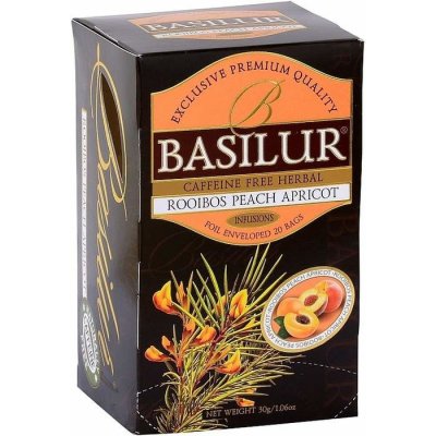 Basilur Rooibos Peach Apricot 20 sáčků – Hledejceny.cz