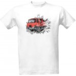 Tričko s potiskem Náklaďák TATRA T815-2 S1 6x6 pánské bílá – Zboží Dáma