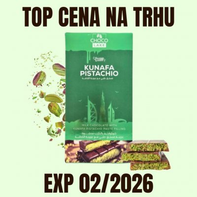 Choco Lake Dubai Chocolate Kunafa & Pistachio 190 g – Zboží Dáma