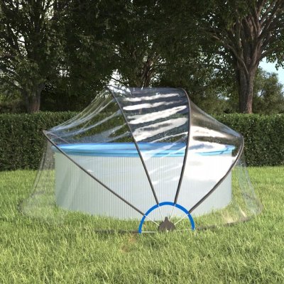 vidaXL Kopule na bazén kulatá 315 x 158 cm PVC – Zboží Dáma