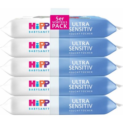 HiPP BABYSANFT Čistící vlhčené ubrousky Ultra sensitive 5 x 48 ks 240 ks – Zboží Dáma