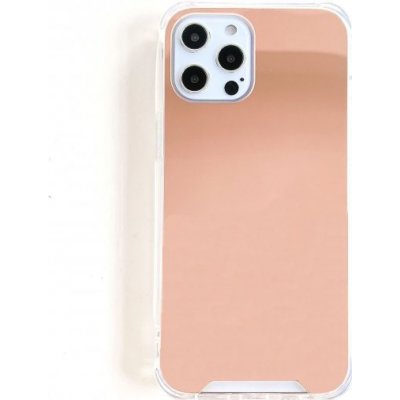 Pouzdro AppleKing se zrcadlovým povrchem iPhone 13 Pro Max - růžovozlaté – Zboží Mobilmania