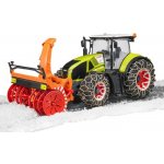 Bruder 3017 Traktor Claas Axion 950 set se sněžnou frézou a řetězy plast 1:16 – Zbozi.Blesk.cz