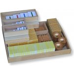 Montessori kompletní sada zlatého perlového materiálu – Zboží Dáma