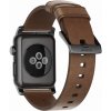 Řemínek k chytrým hodinkám Nomad Modern kožený řemínek Apple Watch černý NM1A4RBM00