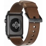 Nomad Modern kožený řemínek Apple Watch černý NM1A4RBM00 – Zboží Mobilmania