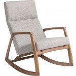 Angel Cerdá No. 5106 Šedé čalouněné houpací křeslo – Sleviste.cz