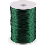 Saténová šňůra Ø2 mm - 10m Barva: zelená tm. – Hledejceny.cz