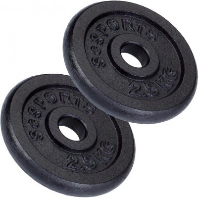 SCSports litinové závaží 5 kg 30/31 mm 2 ks – Hledejceny.cz
