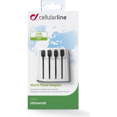 Univerzální cestovní adaptér CellularLine pro všechny světové elektrické sítě 8018080096945 – Sleviste.cz