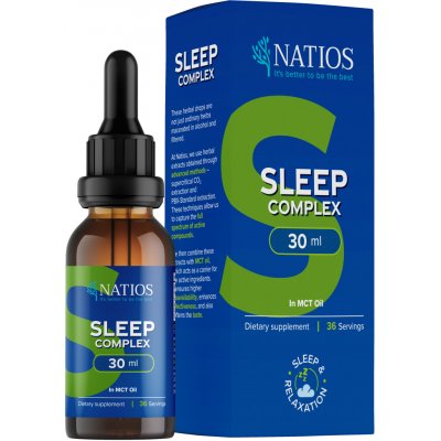 Natios Sleep Complex Bylinné kapky v MCT oleji 30 ml – Hledejceny.cz