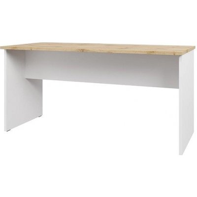 Nejlevnější nábytek Stůl jednací NEJBY GIANNI, bílý/dub wotan – Zboží Mobilmania