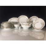 Leander 1907 Jídelní souprava Sabina s platinovým pásk 25 dílná – Zboží Dáma