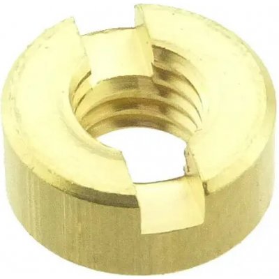 Matice kruhová s drážkou DIN 546 mosaz M3 – Hledejceny.cz