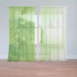 Sablio Záclony Listy 2: 2ks 150x250cm – Zboží Mobilmania