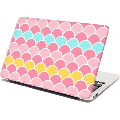 Sablio Samolepka na notebook Barevné šupiny - 38x26 cm – Zboží Živě